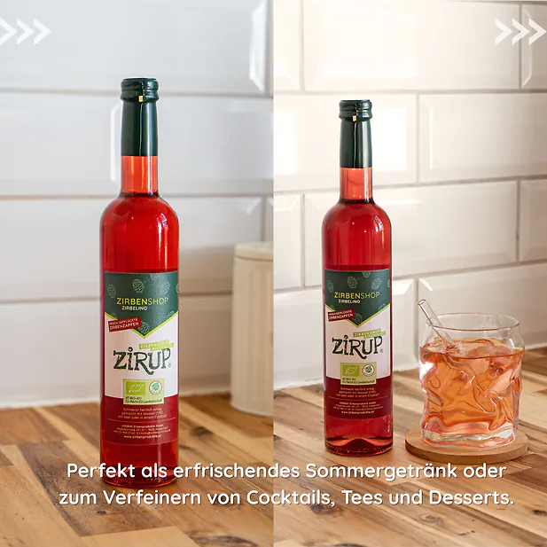 ZIRUP® Zirbensirup 0,5 Liter (500ml) | Der Zirbensirup
